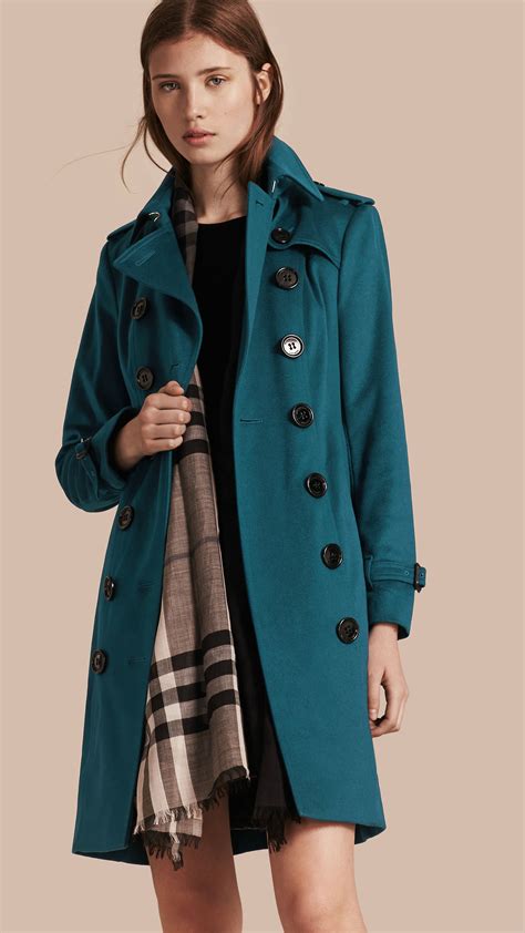 burberry blue wool coat woman|burberry winter coats for women.